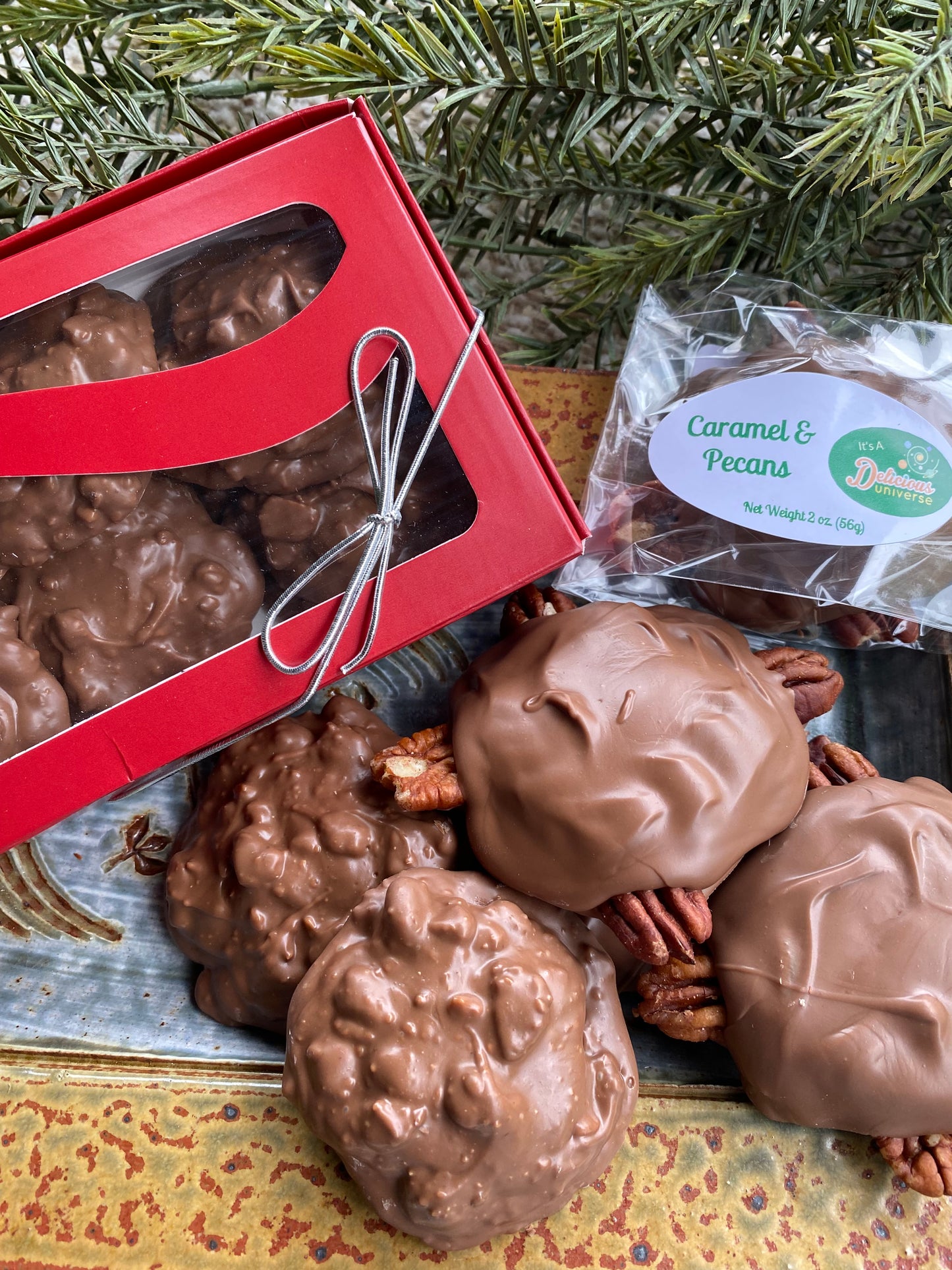 Caramel & Pecan Filled Chocolates